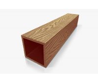 Столб опорный ДПК 100×100 Орех Столб опорный ДПК 100×100 Орех