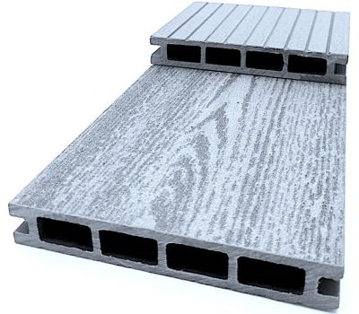 Террасная доска ДПК «Эко Классик» Серый от производителя NanoWood по цене 330 р Террасная доска ДПК «Эко Классик» Серый от производителя NanoWood по цене 330 р