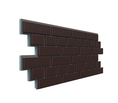 Фасадная термопанель Кирпич 20 мм - Коричневый от производителя  Доломит по цене 980 р