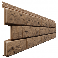 Фасадные панели - серия LUX BERGART под камень Лесной фундук Фасадные панели - серия LUX BERGART под камень Лесной фундук