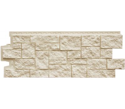 Фасадные панели Стандарт Дикий камень Молочный от производителя  Grand Line по цене 485 р