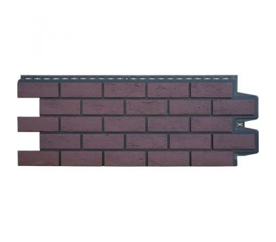 Фасадные панели Cостаренный кирпич Элит Каштан чёрный ШОВ от производителя  Grand Line по цене 704 р