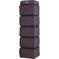 Угол состаренный кирпич Элит Каштан чёрный ШОВ