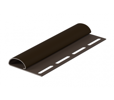 Финишная планка Элит для сайдинга, коричневая от производителя   по цене 330 р
