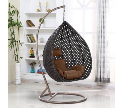 Подвесное кресло из искусственного ротанга AFM-250B-L Brown от производителя  Afina по цене 29 900 р