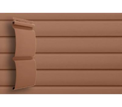 Виниловый сайдинг премиум D4.8 Блокхаус - Темно бежевый от производителя  Grand Line по цене 415 р