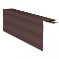 Приоконная планка (околооконный профиль) коричневый для сайдинга Приоконная планка (околооконный профиль) коричневый для сайдинга