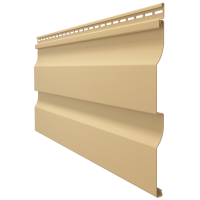 Виниловый сайдинг - серия PREMIUM D4,5D,(Корабельный брус) Карамель