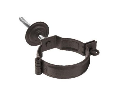 Декоративный хомут трубы под метиз с комплектом крепления RR 32 Тёмно-коричневый matt 125/90 от производителя  Aquasystem по цене 991 р