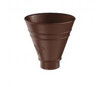 Воронка водосборная круглая RAL 8017 Коричневый matt 125/90 Воронка водосборная круглая RAL 8017 Коричневый matt 125/90